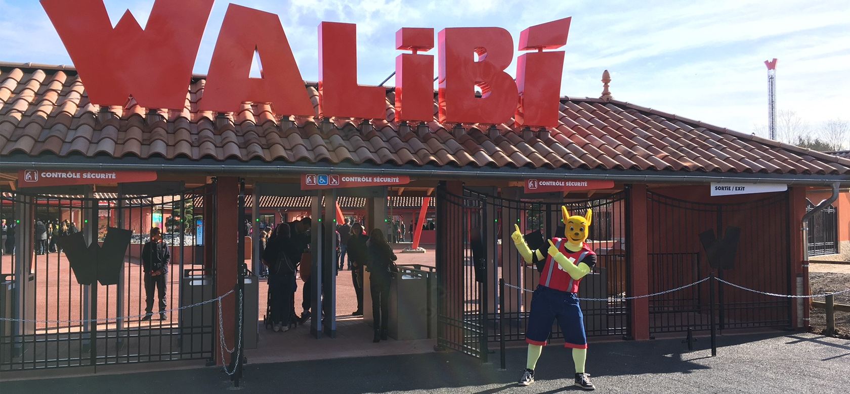 Entrée du parc Walibi Rhône-Alpes